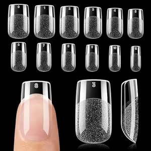 UNA Nail GELLA Short - UNA GELLA Short Square Nail Tips, 120 Stück
