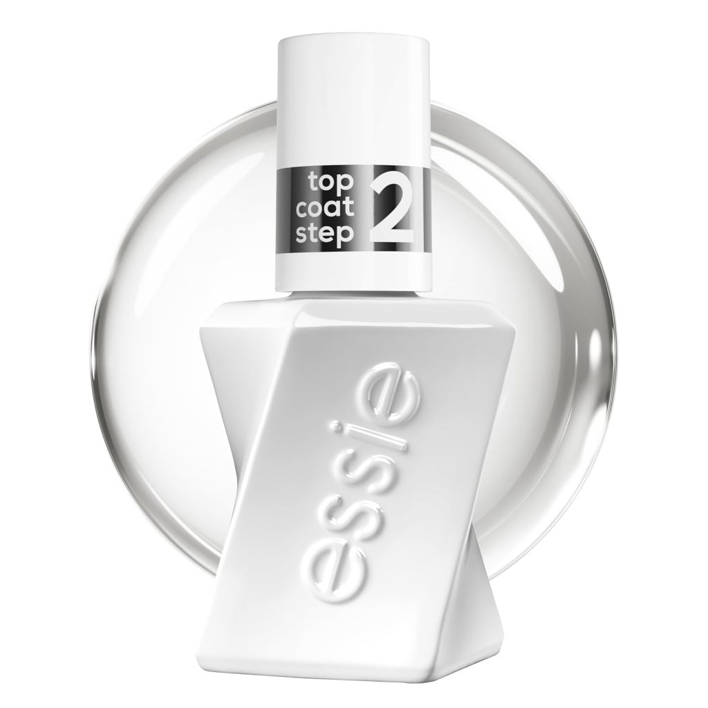 Gel Nagellack UV by - Gel by Essie langanhaltender Nagellack Top Coat mit glänzendem Finish, Maniküre ohne UV-Licht, Professioneller Überlack mit Salon Effekt, Gel by essie, Farbe: Nr. 00, Transparent, 1 x 13,5 ml