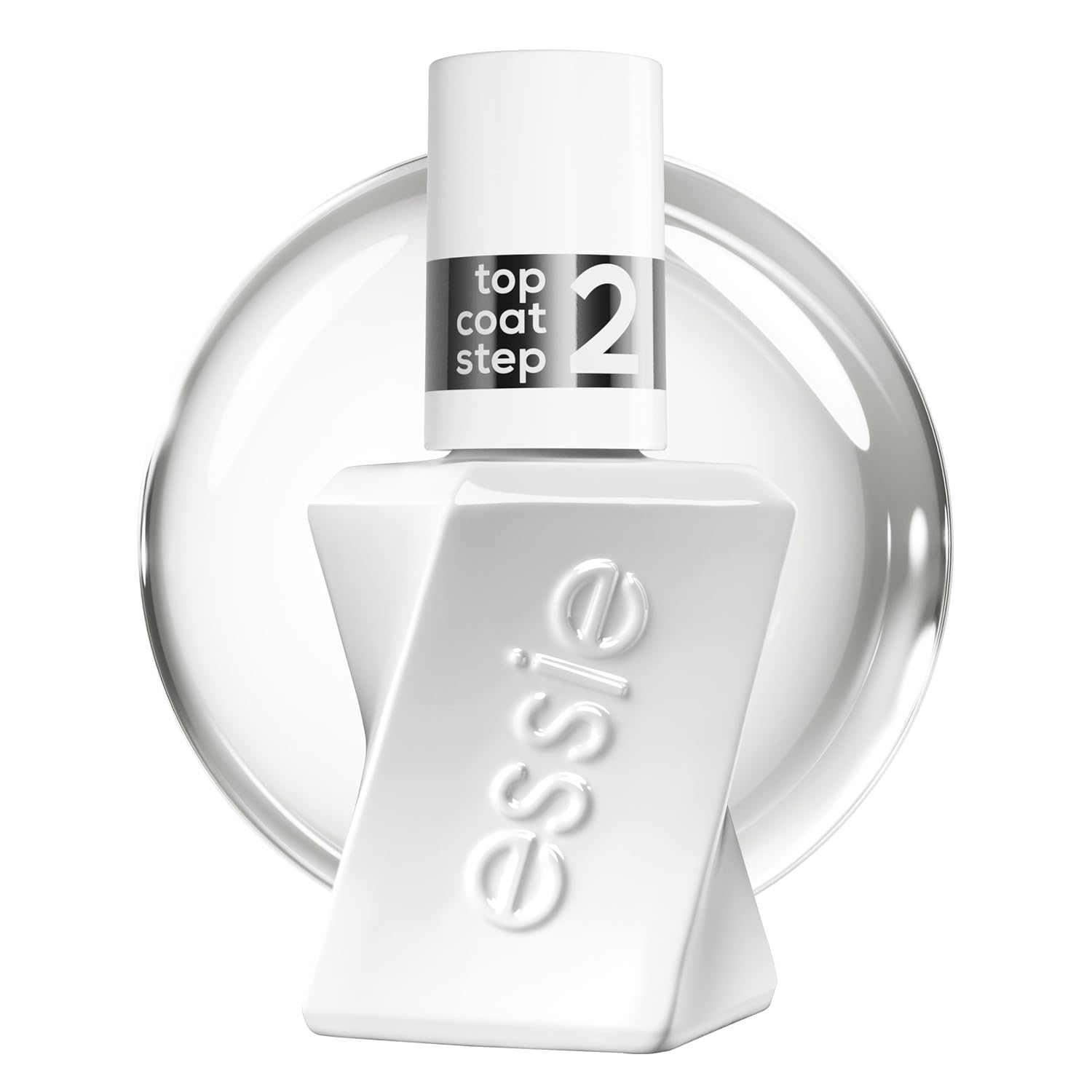 Gel Nagellack UV by - Gel by Essie langanhaltender Nagellack Top Coat mit glänzendem Finish, Maniküre ohne UV-Licht, Professioneller Überlack mit Salon Effekt, Gel by essie, Farbe: Nr. 00, Transparent, 1 x 13,5 ml