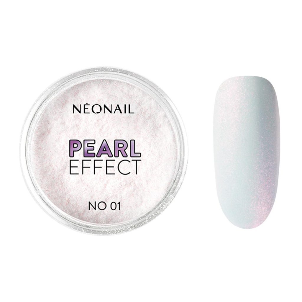 NÉONAIL Pearl Glitzer Chrome - NÉONAIL Pearl Effect 01 - Glitzer Nägel Puder - Nail Art - Chrome Nail Powder - Nageldesign Zubehör - Gelnägel Zubehör