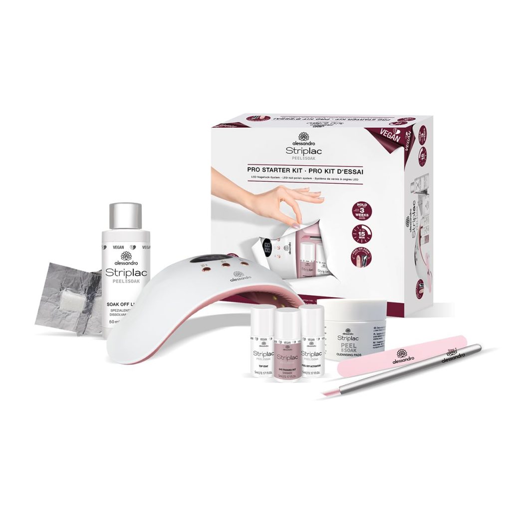 alessandro Nagellack UV Maniküre - alessandro Striplac Pro Starter Kit – UV-Nagellack Set – Für eine professionelle und schonende Maniküre in 15 Minuten